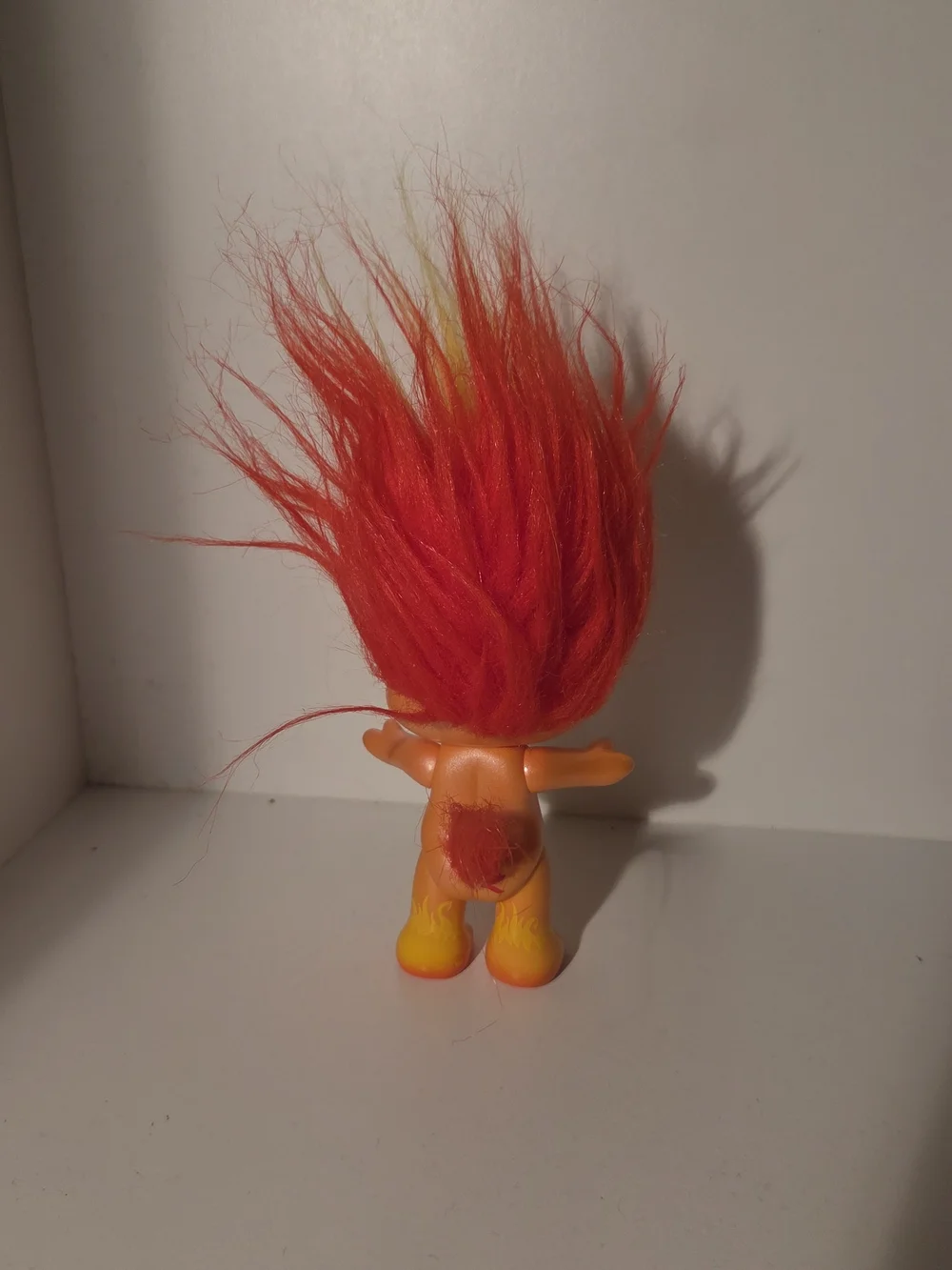 Lil D Firesprite Flame-Top Kids Hair & Skin Toy Figure - Orange